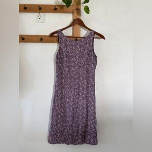 J CREW Vintage Y2K Sleeveless V-back Purple Shift Dress